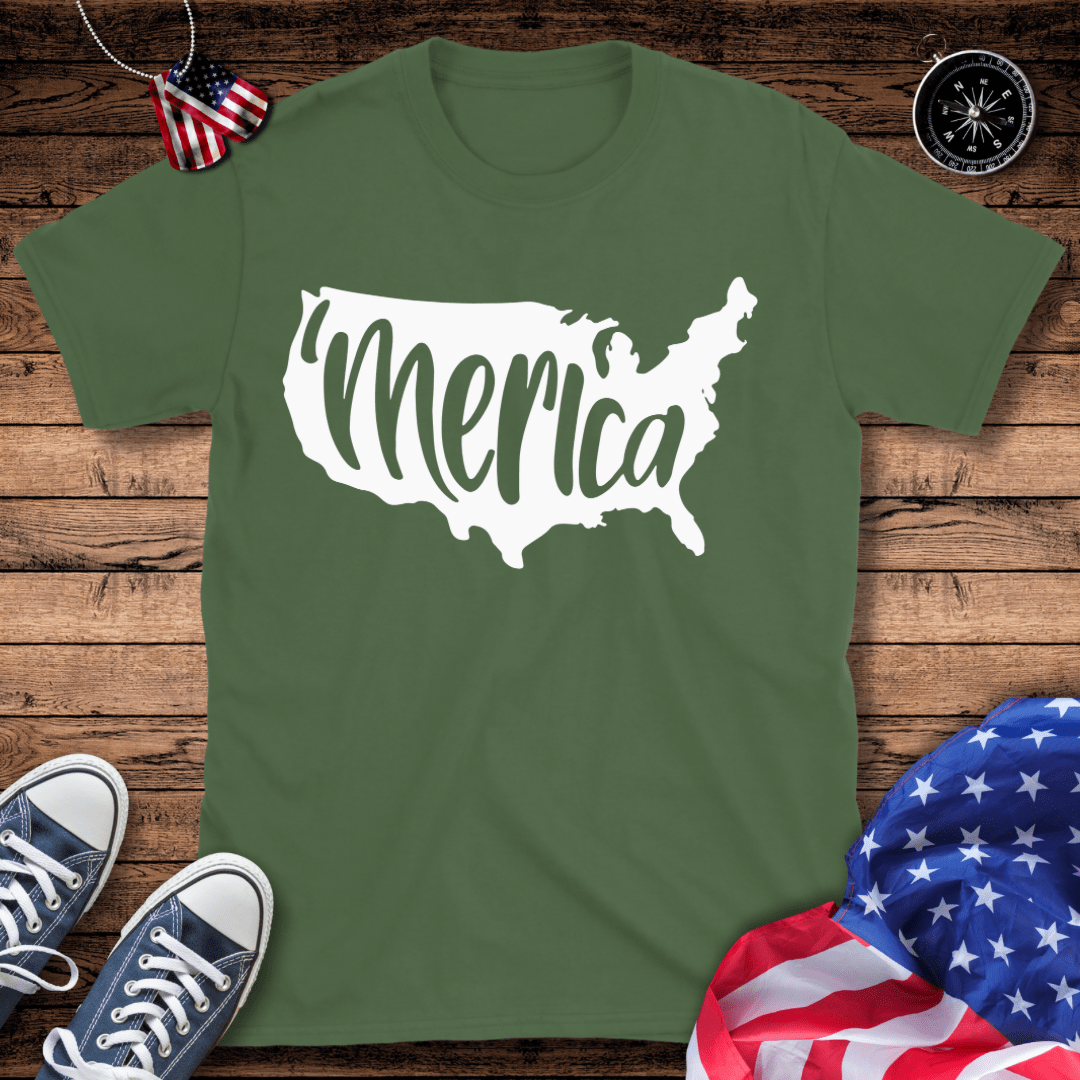 'Merica Map T-Shirt