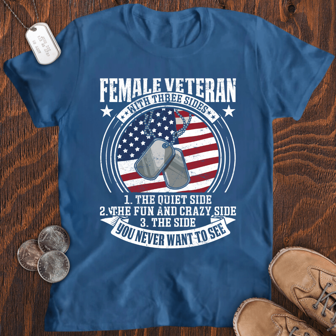 Female Veteran Sides T-Shirt