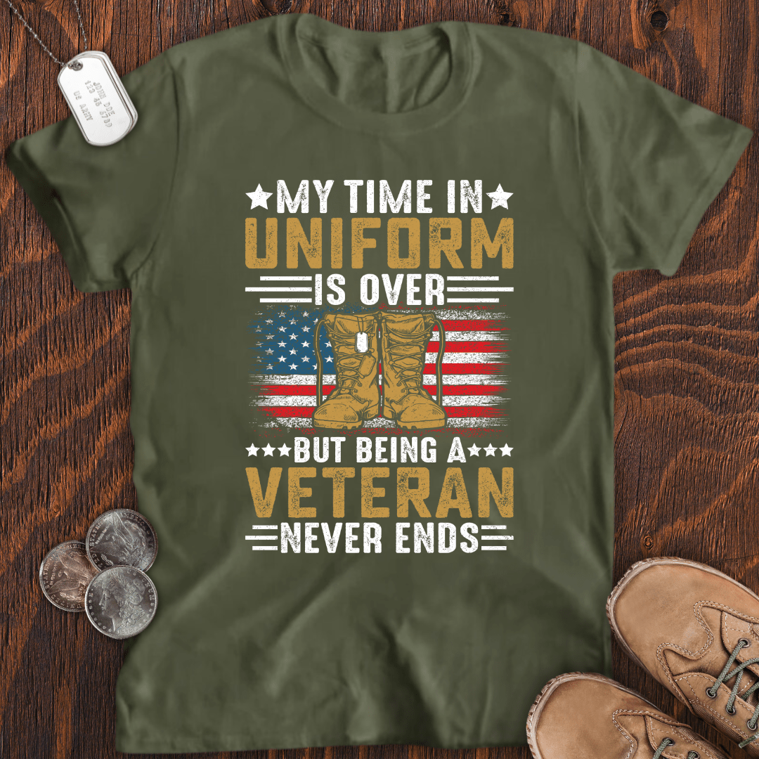 Being Veteran Never Ends T-Shirt