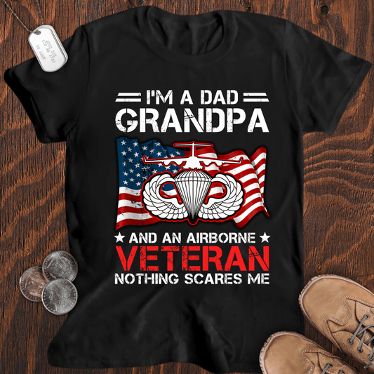 Airborne Dad Veteran T-Shirt