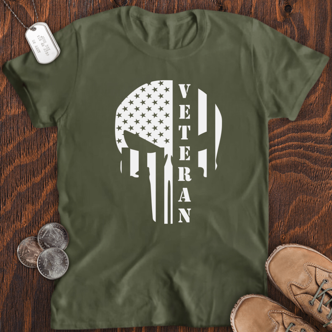 Veteran Skull Flag T-Shirt