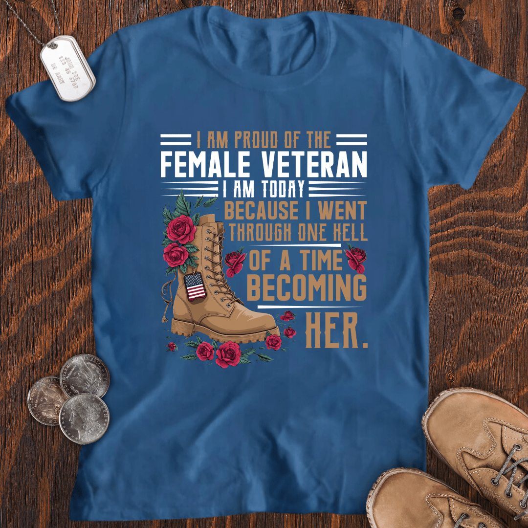 Proud Female Veteran T-Shirt