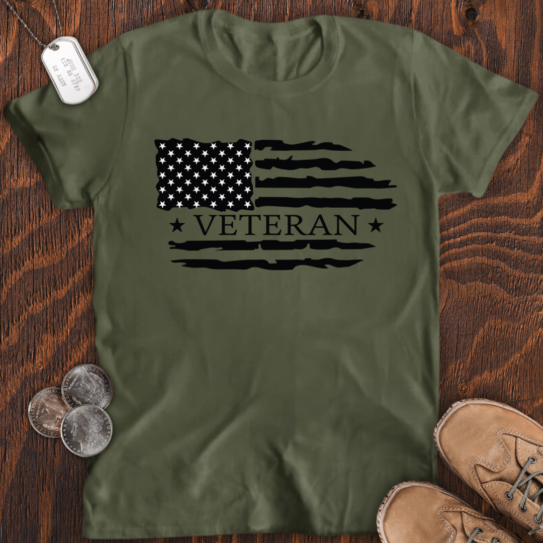 USA Flag Veteran V3 T-Shirt