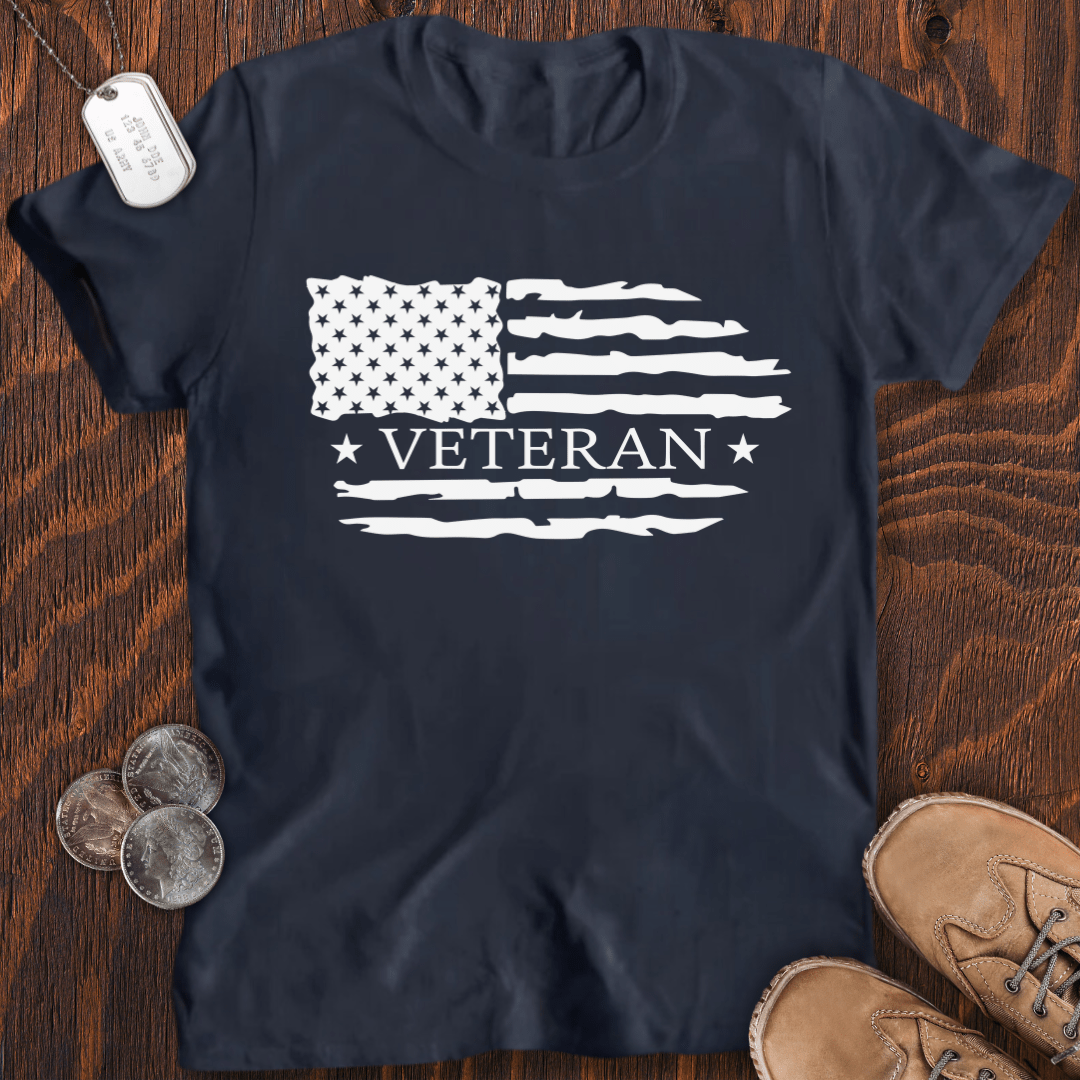 USA Flag Veteran V3 T-Shirt