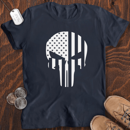 USA Flag Skull T-Shirt