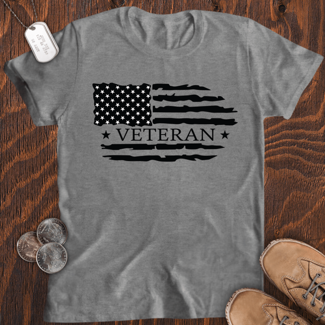 USA Flag Veteran V3 T-Shirt