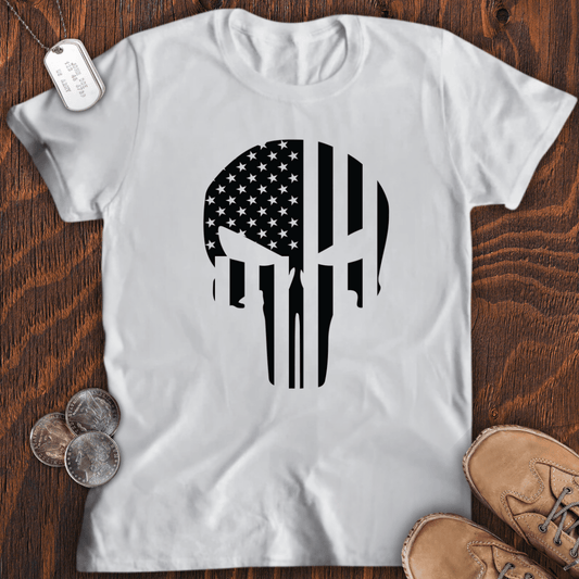 USA Flag Skull T-Shirt