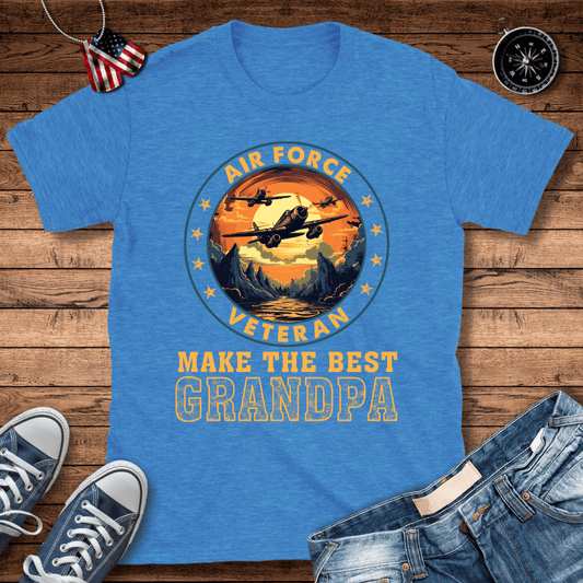 AF Veteran Best Grandpa T-Shirt