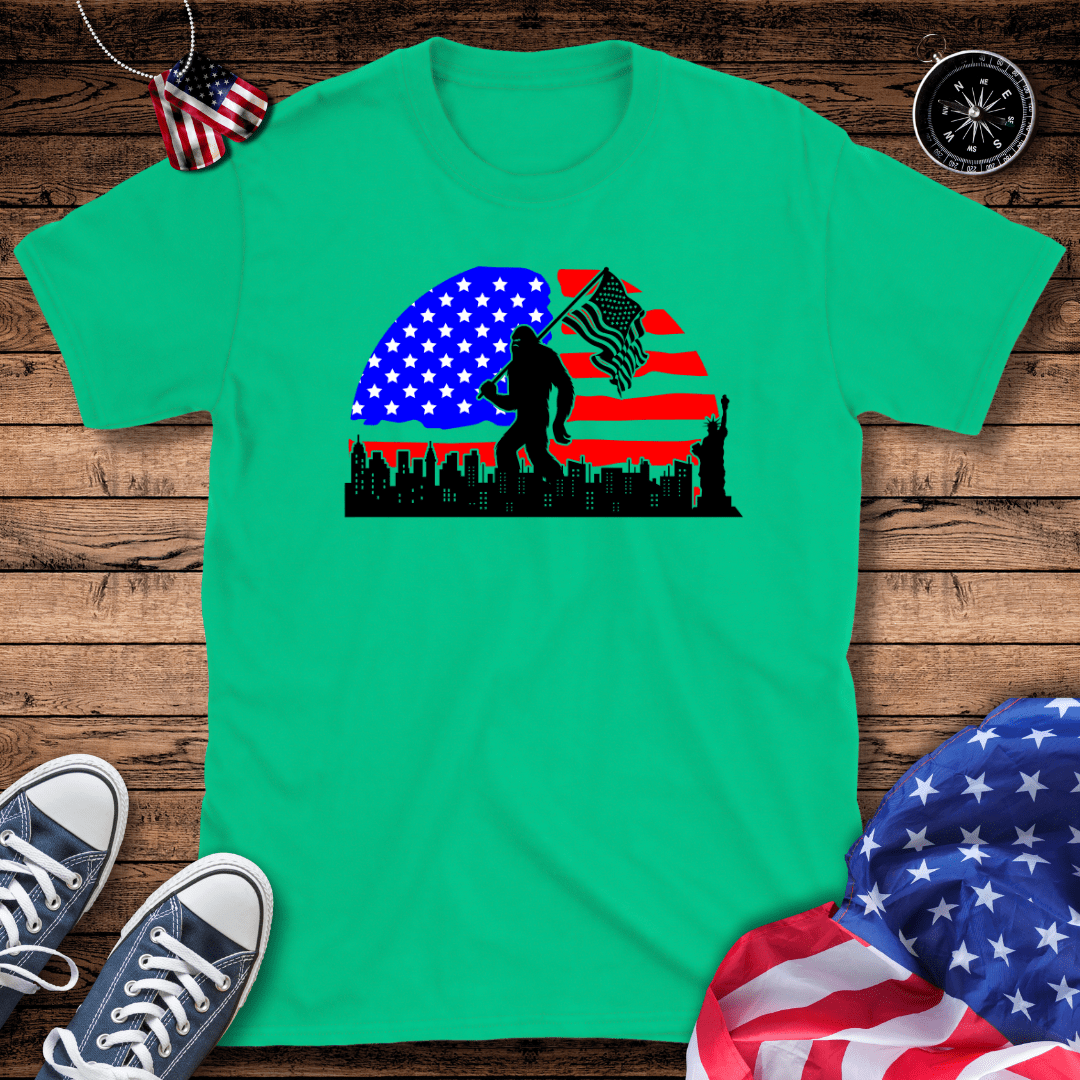 Patriotic Bigfoot V2 T-Shirt