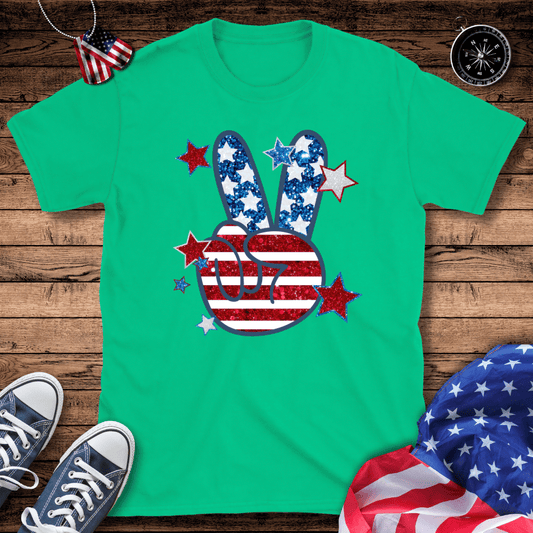 Patriotic Peace Sign T-Shirt