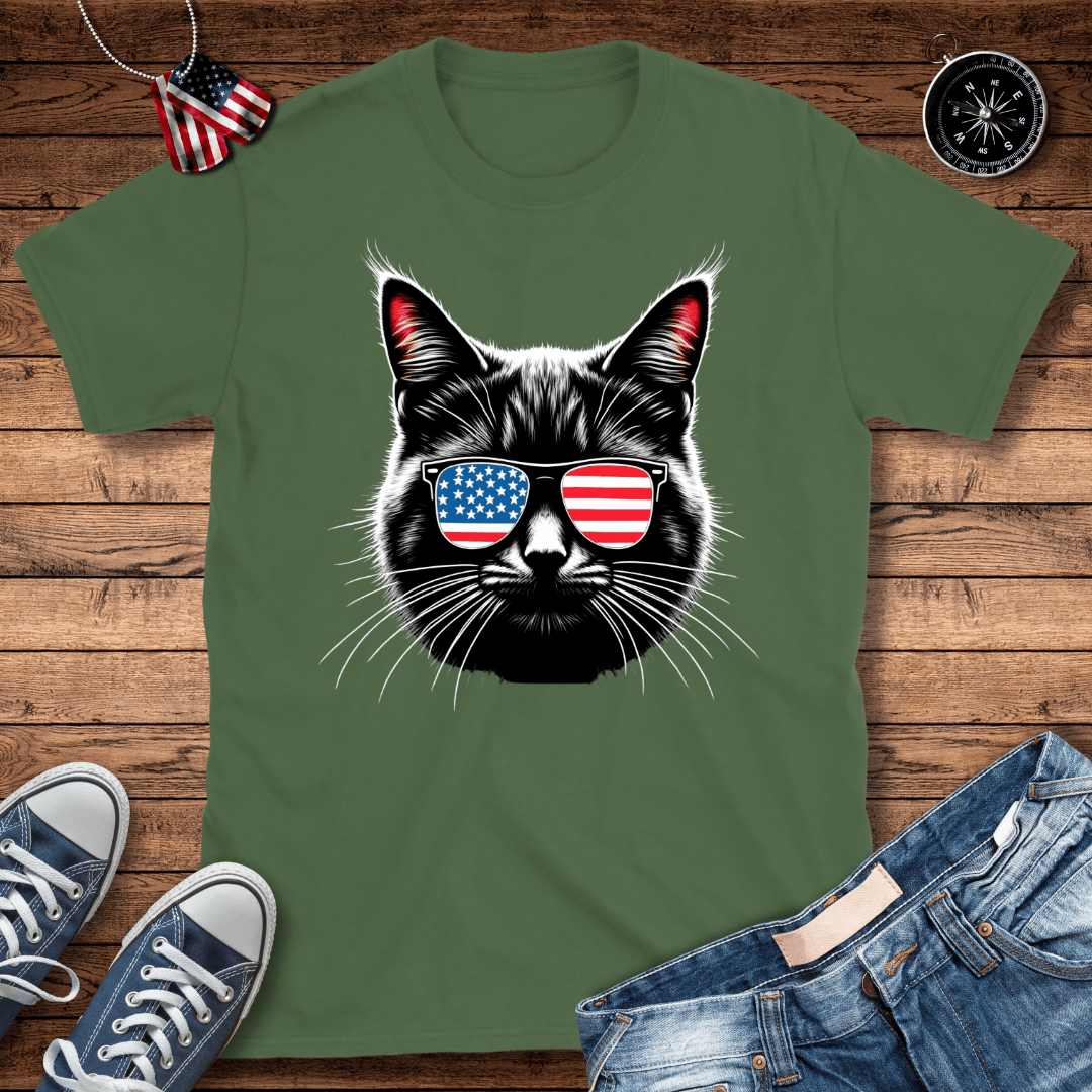 Patriotic Cat V2 T-Shirt