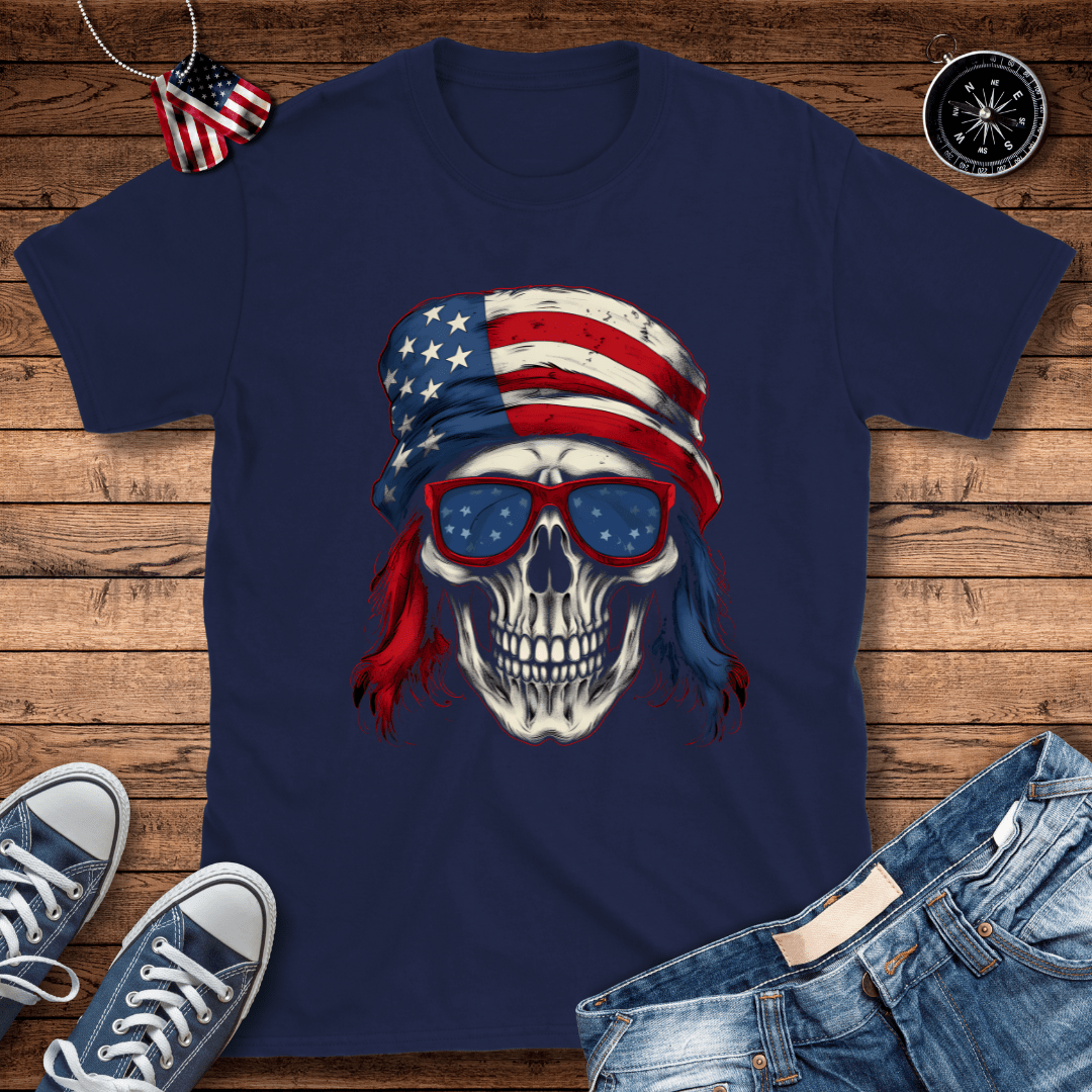 Flag Skull Bandana T-Shirt