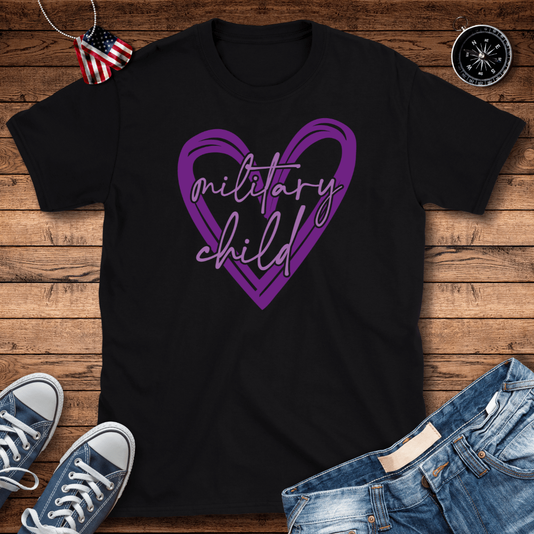 Purple Heart Military Child T-Shirt