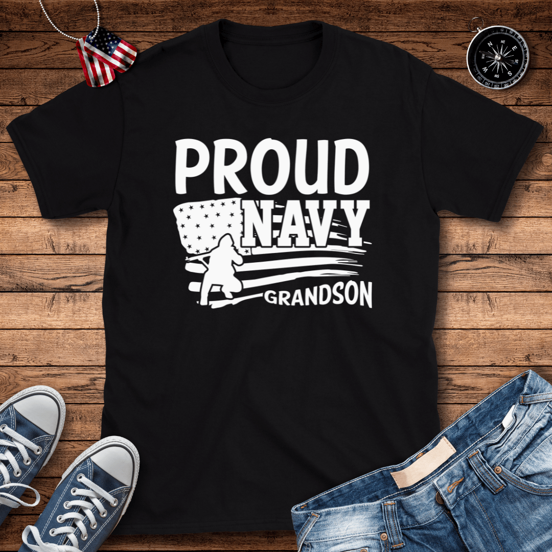 Proud Navy Grandson T-Shirt