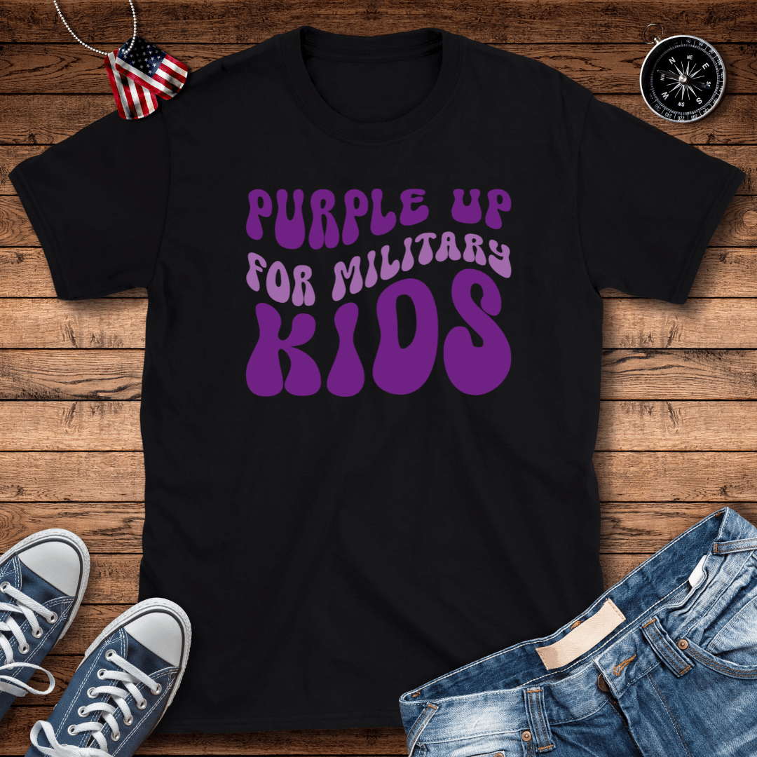 Purple Up Military Kids T-Shirt