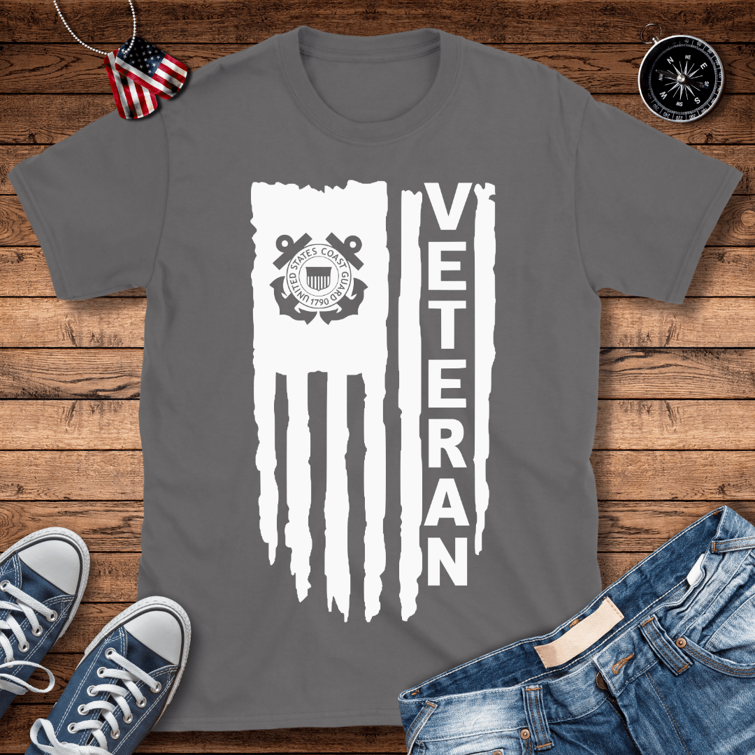 Coast Guard Veteran Flag T-Shirt