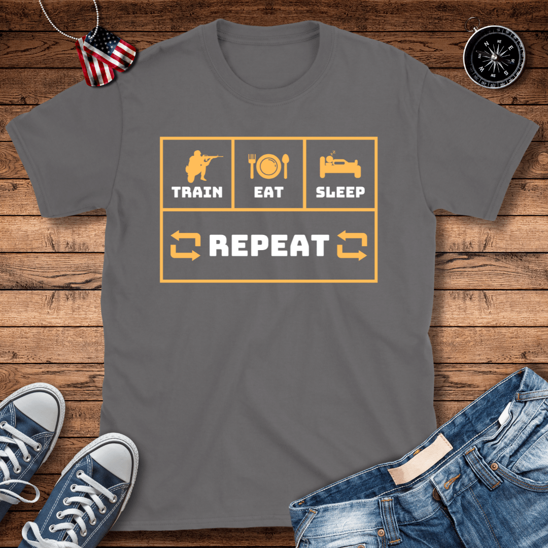 Train Eat Sleep Repeat T-Shirt