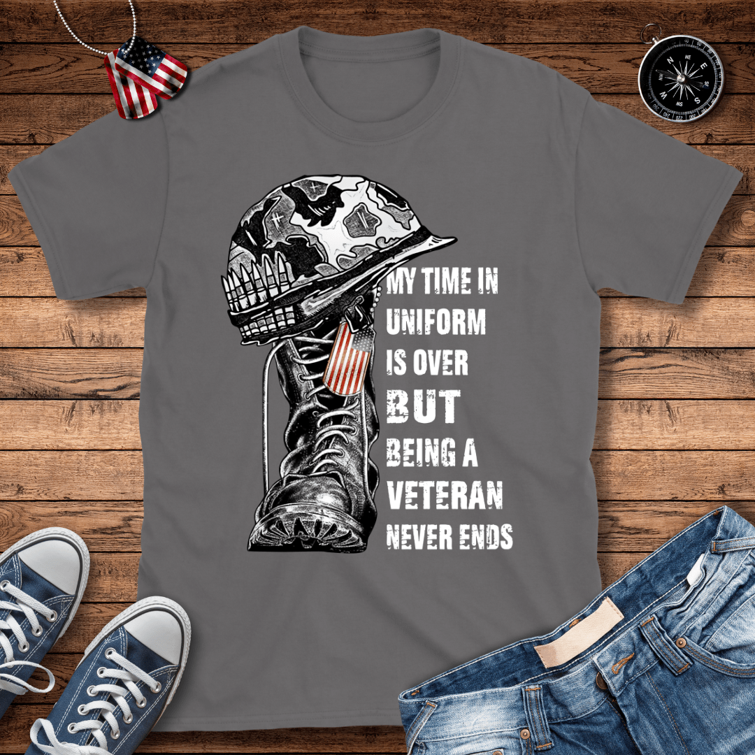 Being A Veteran Never Ends T-Shirt