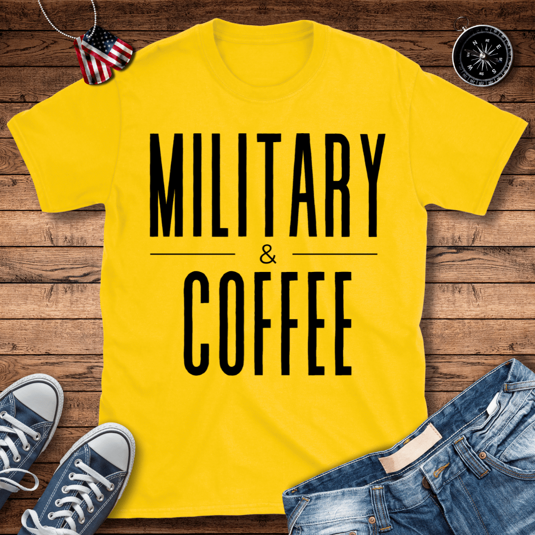 Military And Coffee T-Shirt