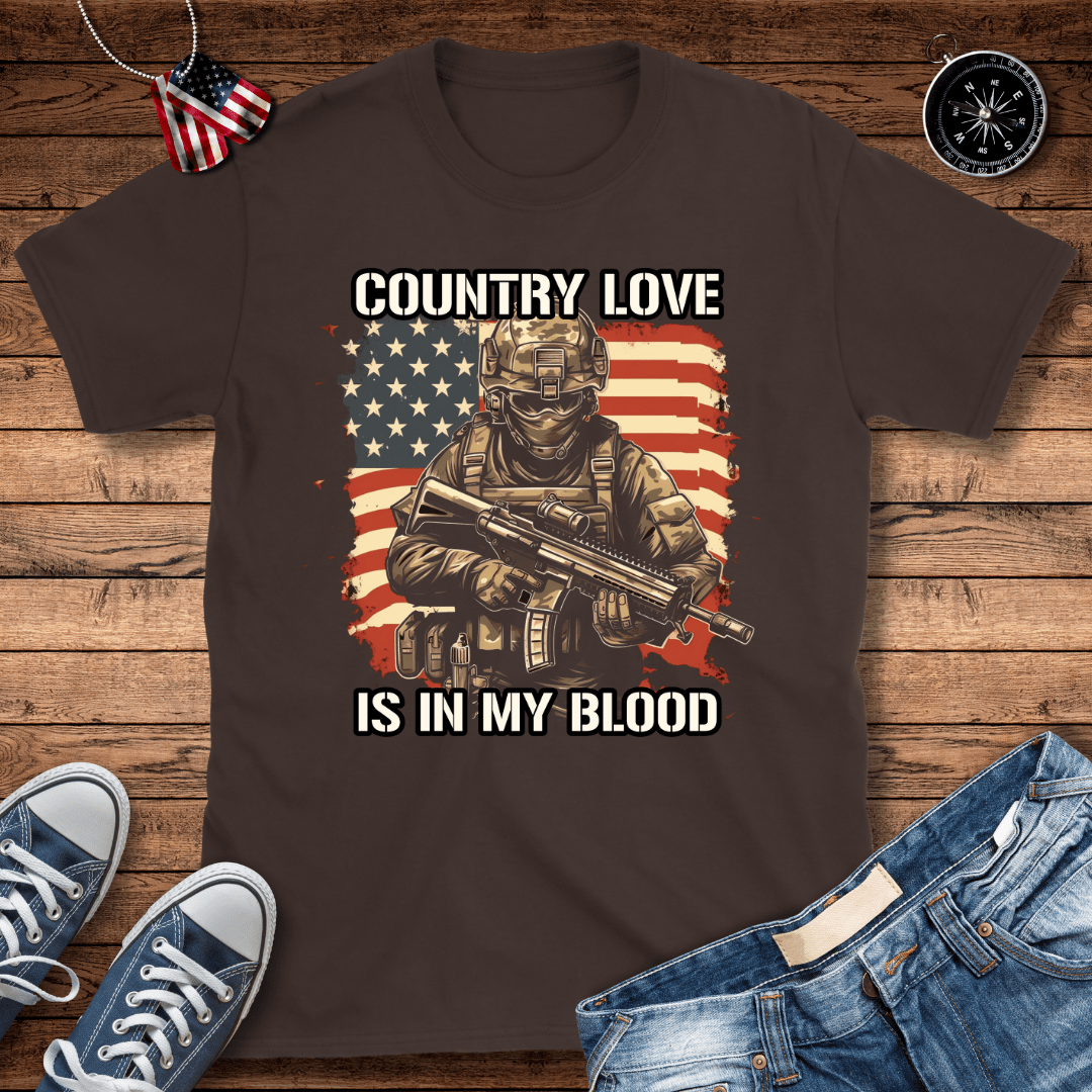 Country Love In My Blood T-Shirt