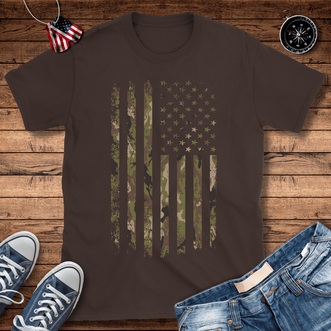 Camouflage USA Flag T-Shirt