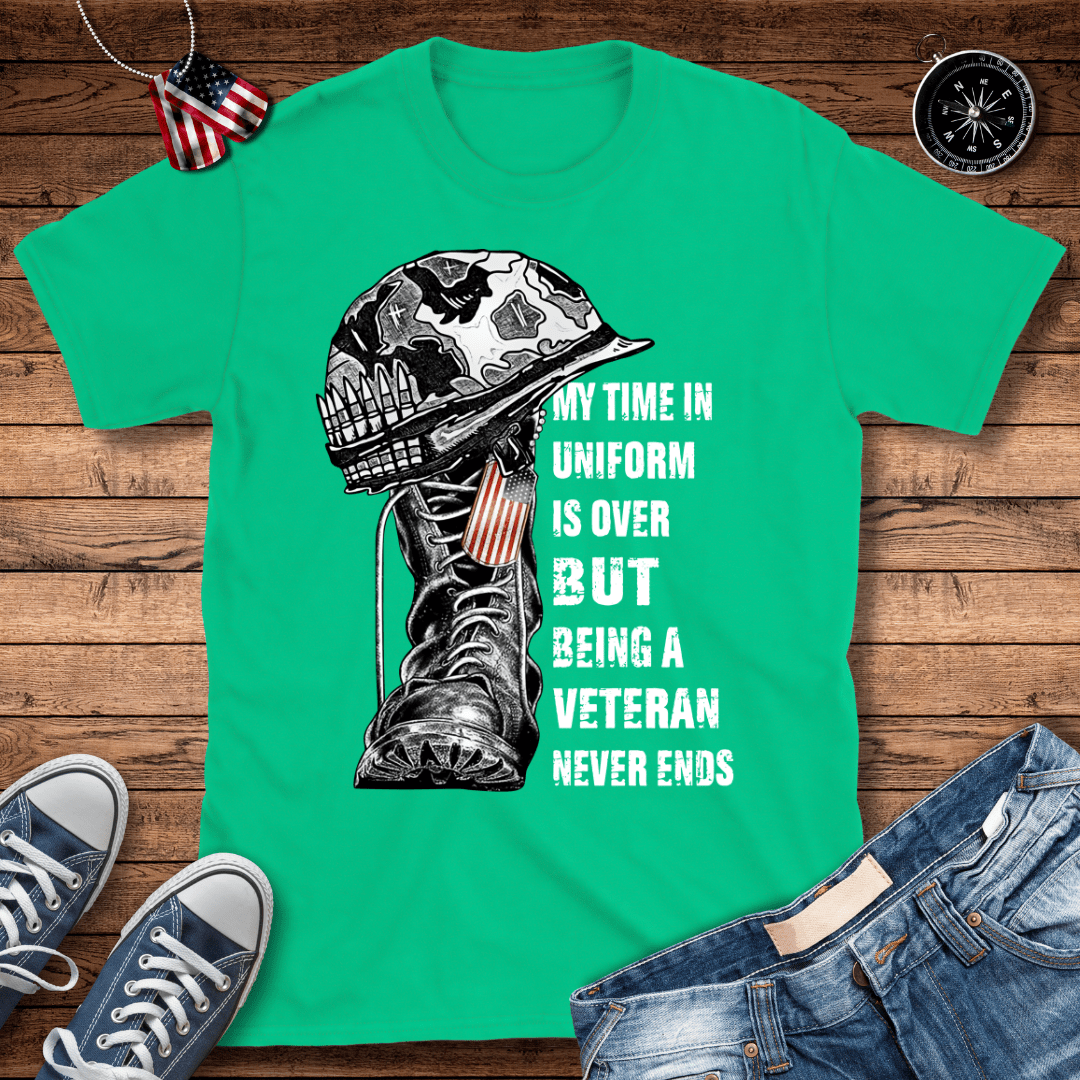 Being A Veteran Never Ends T-Shirt