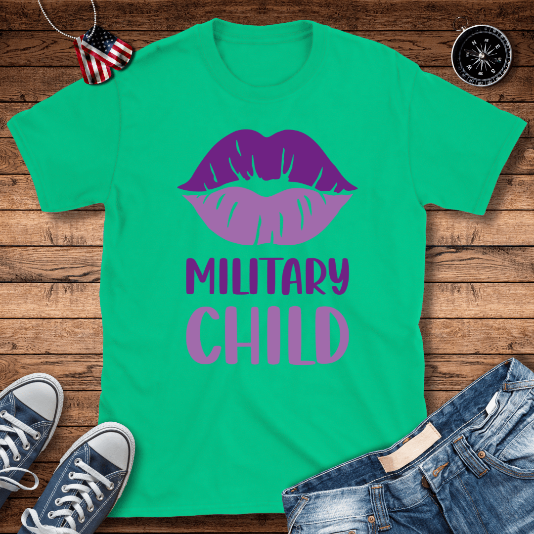 Lips Military Child T-Shirt