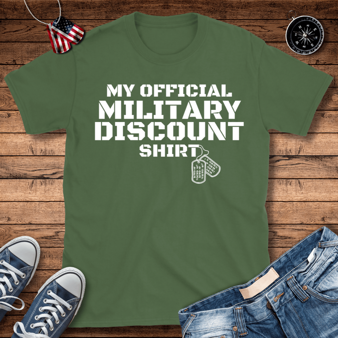 Official Military Discount T-Shirt