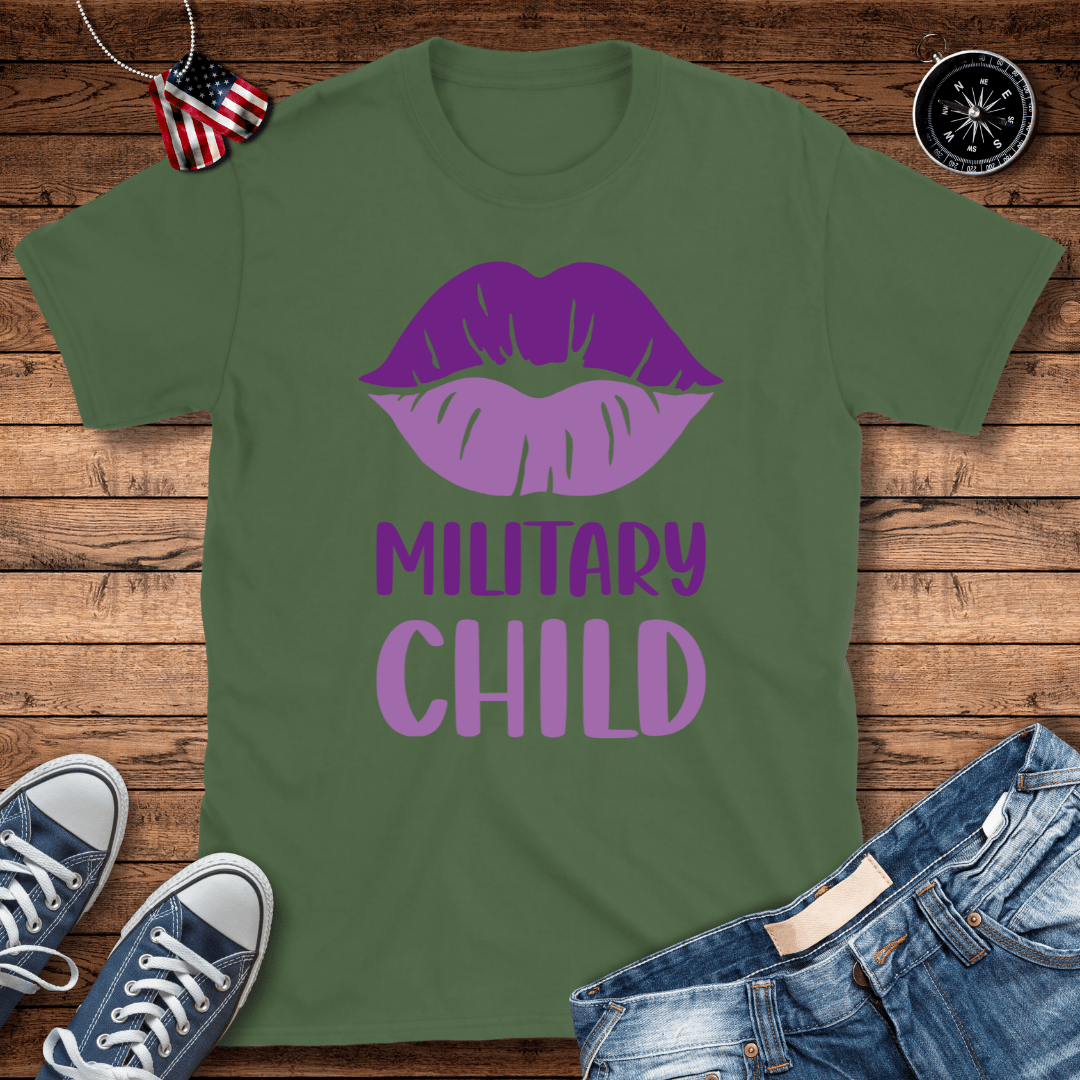 Lips Military Child T-Shirt