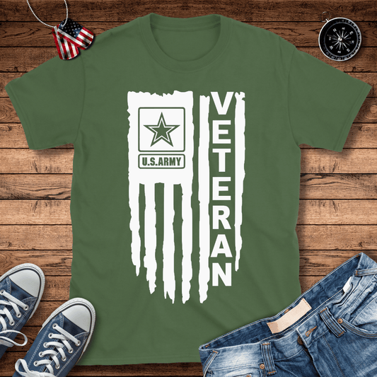 Army Veteran Flag T-Shirt