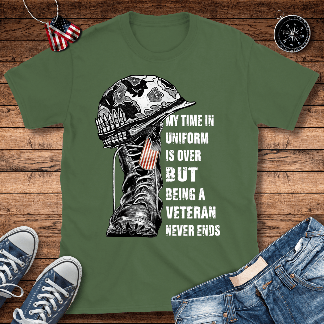 Being A Veteran Never Ends T-Shirt