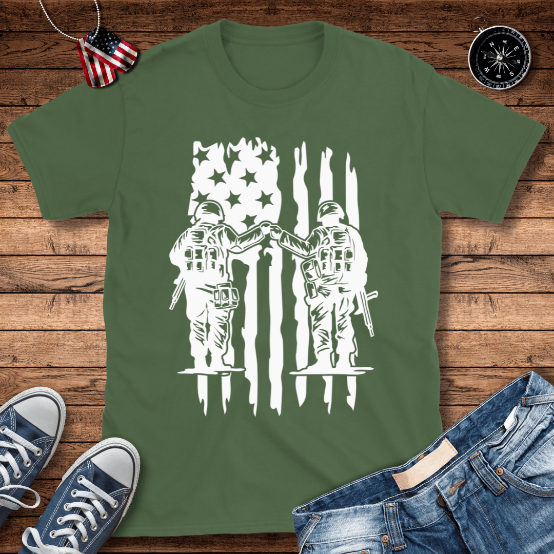 Soldiers Fist Bump T-Shirt