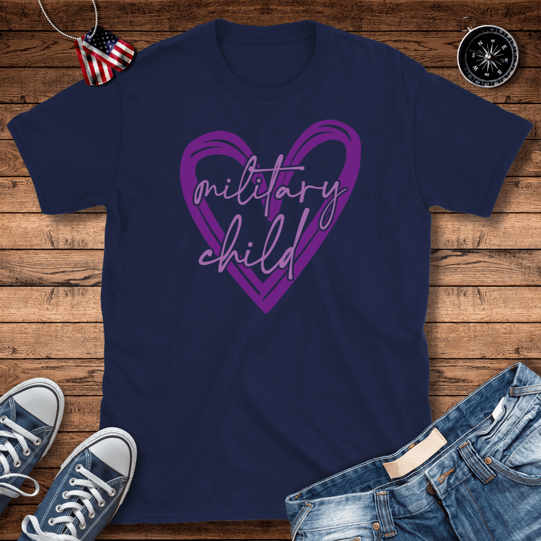 Purple Heart Military Child T-Shirt