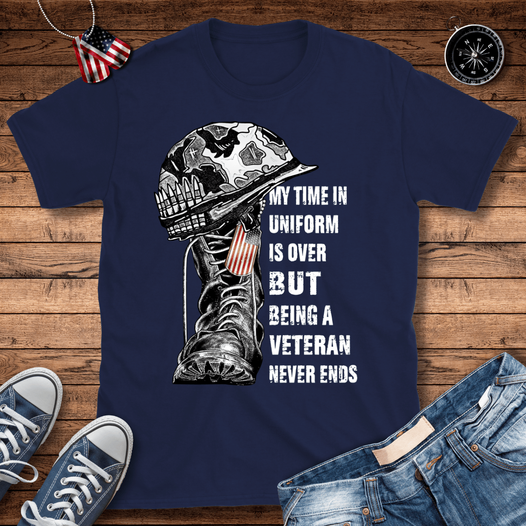 Being A Veteran Never Ends T-Shirt