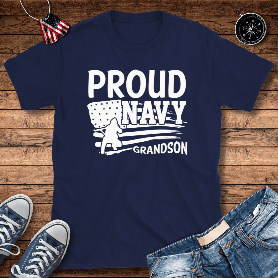 Proud Navy Grandson T-Shirt