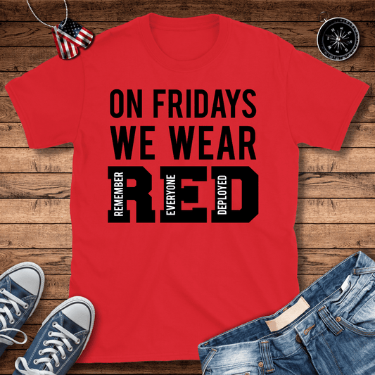 Fridays We Wear RED T-Shirt