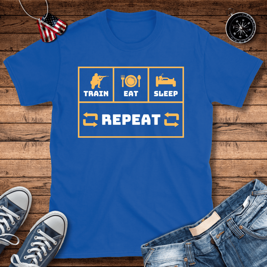 Train Eat Sleep Repeat T-Shirt