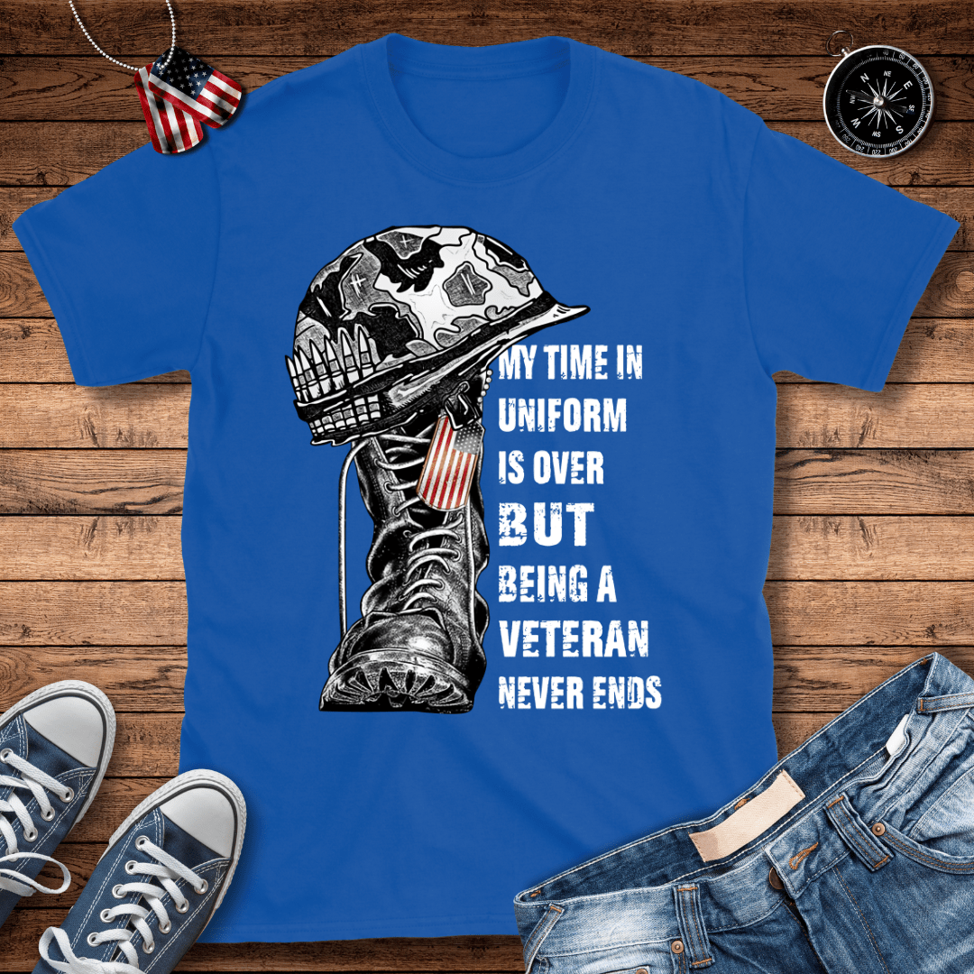 Being A Veteran Never Ends T-Shirt