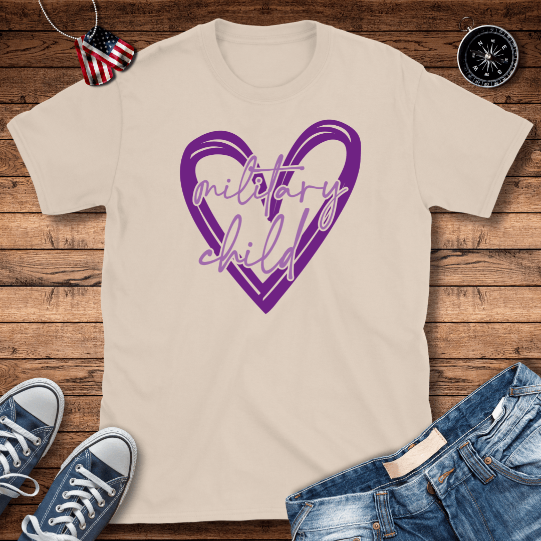 Purple Heart Military Child T-Shirt