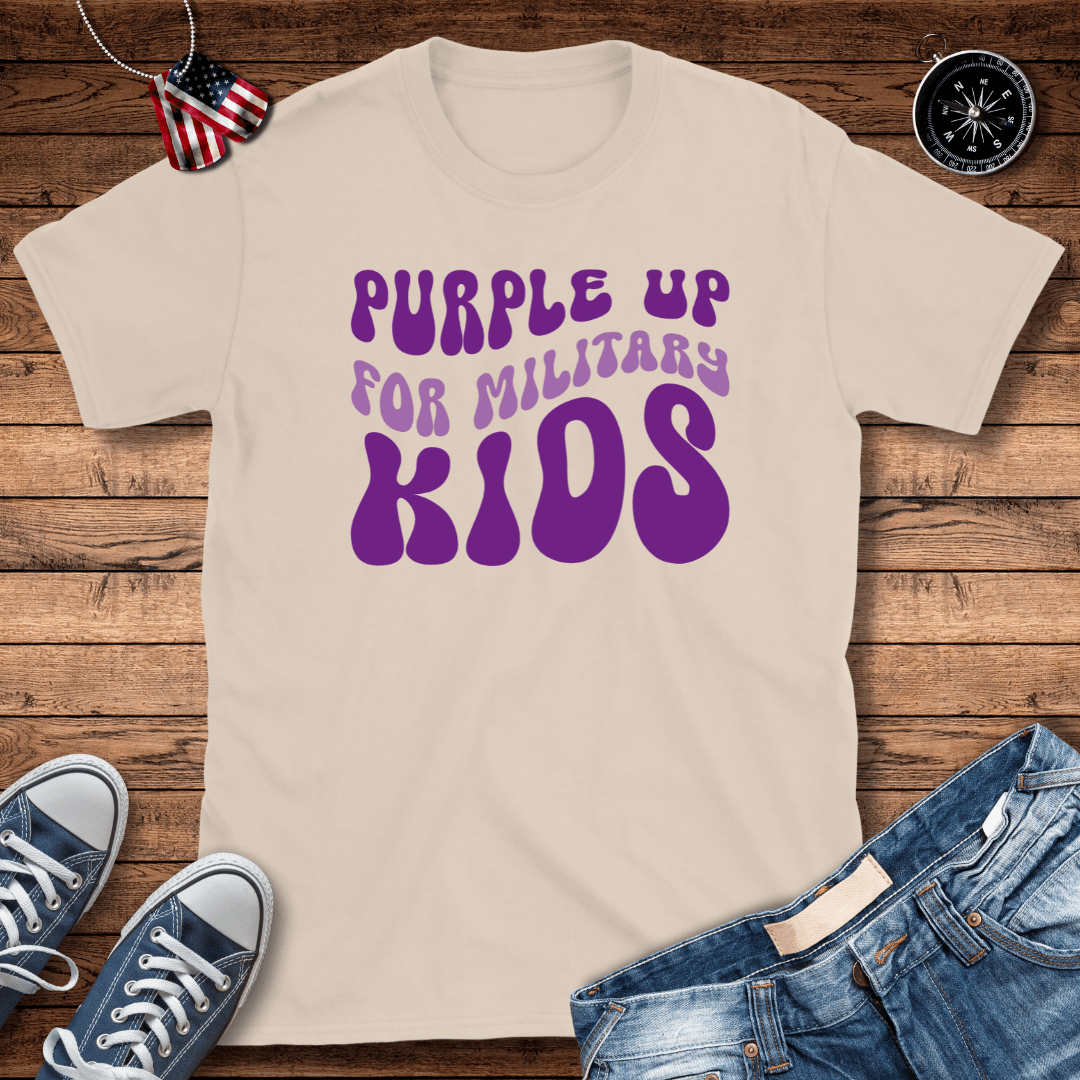 Purple Up Military Kids T-Shirt