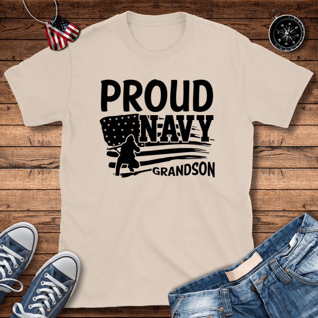 Proud Navy Grandson T-Shirt