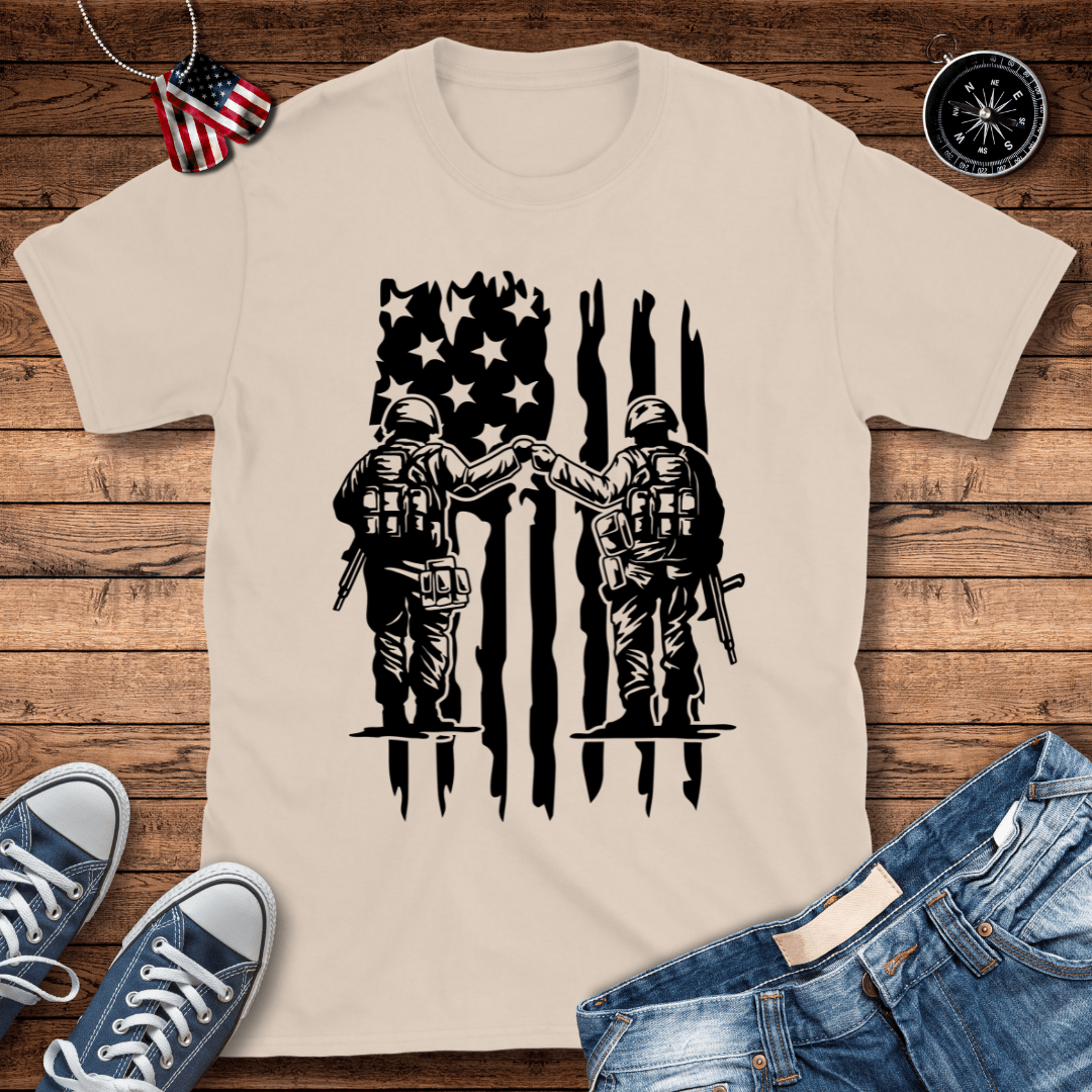 Soldiers Fist Bump T-Shirt