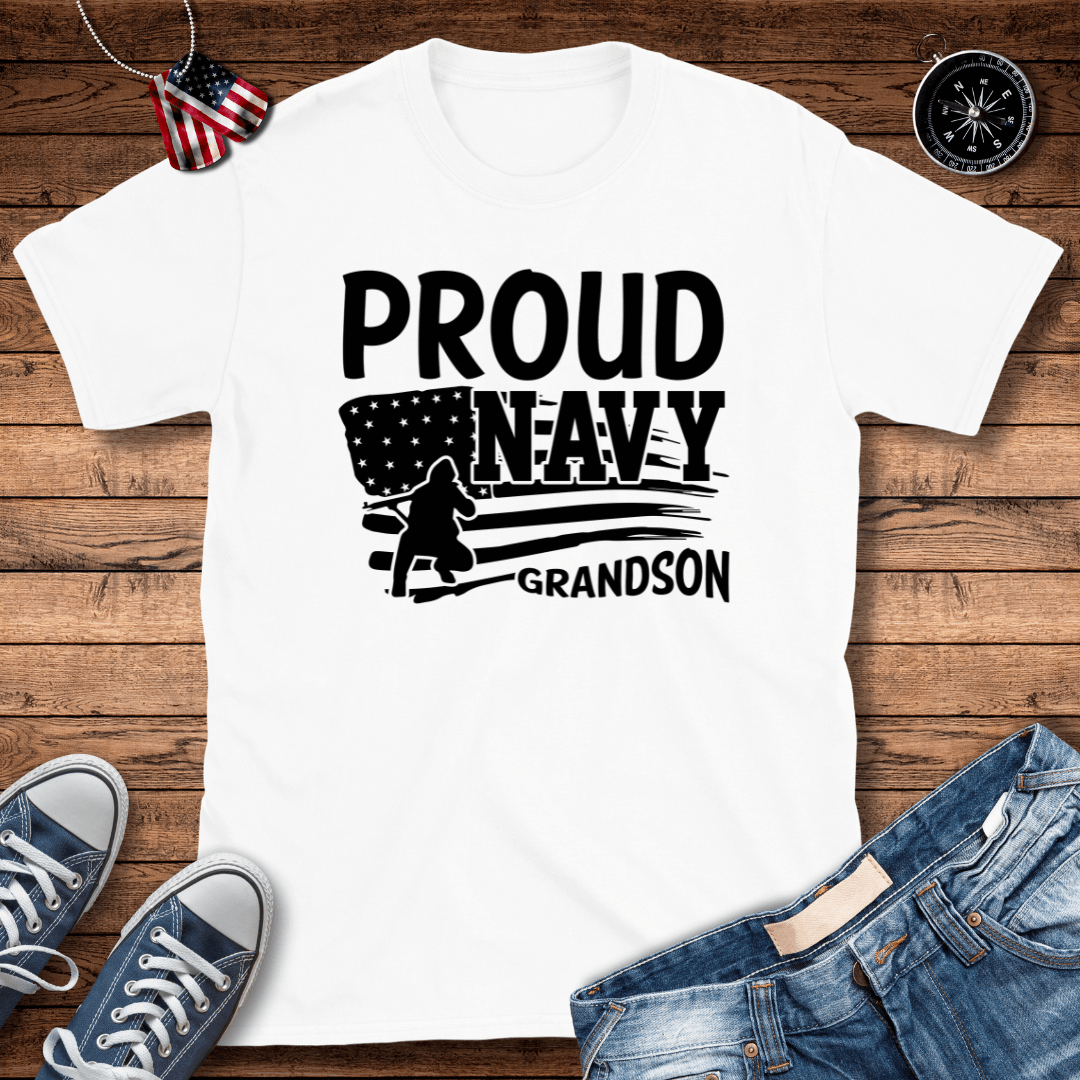 Proud Navy Grandson T-Shirt