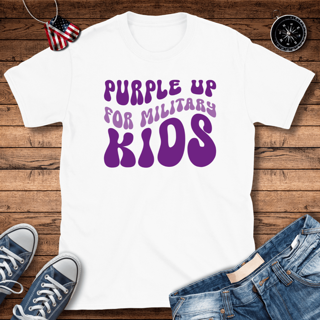 Purple Up Military Kids T-Shirt