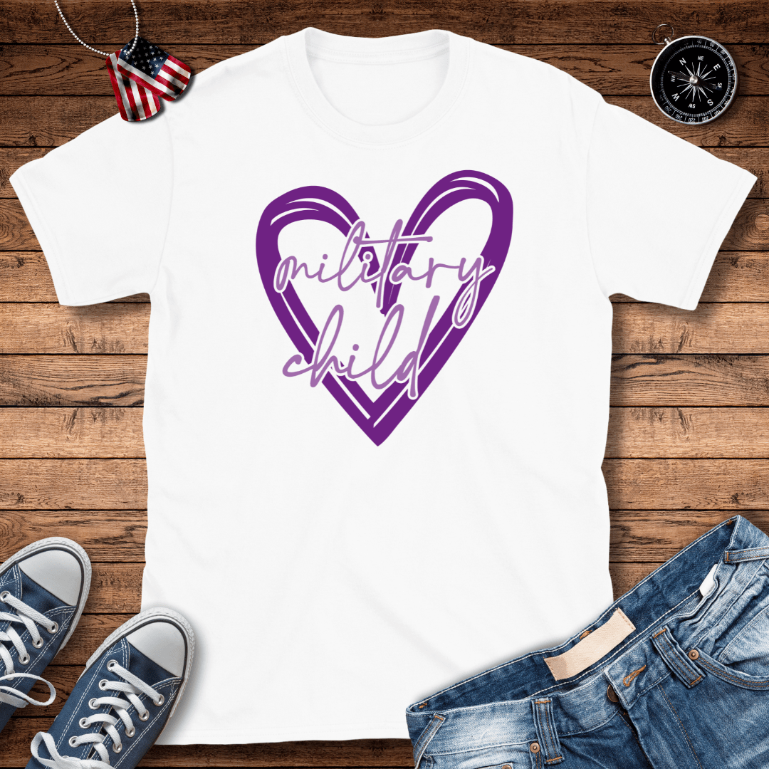 Purple Heart Military Child T-Shirt