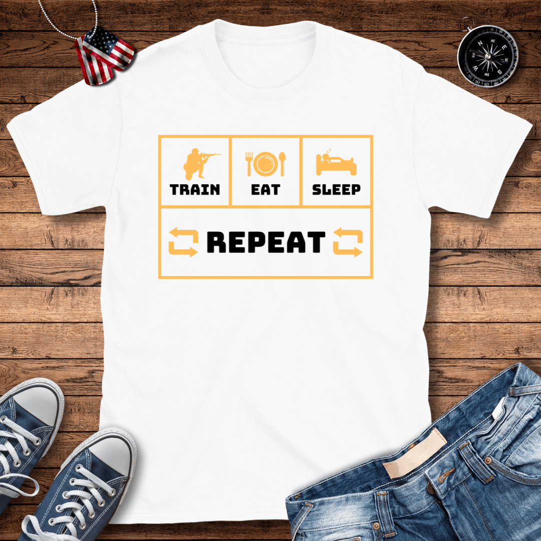 Train Eat Sleep Repeat T-Shirt