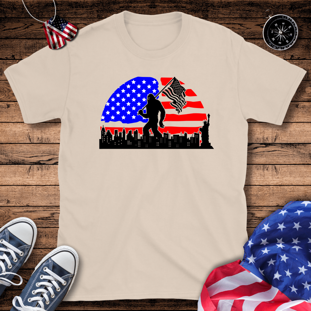 Patriotic Bigfoot V2 T-Shirt