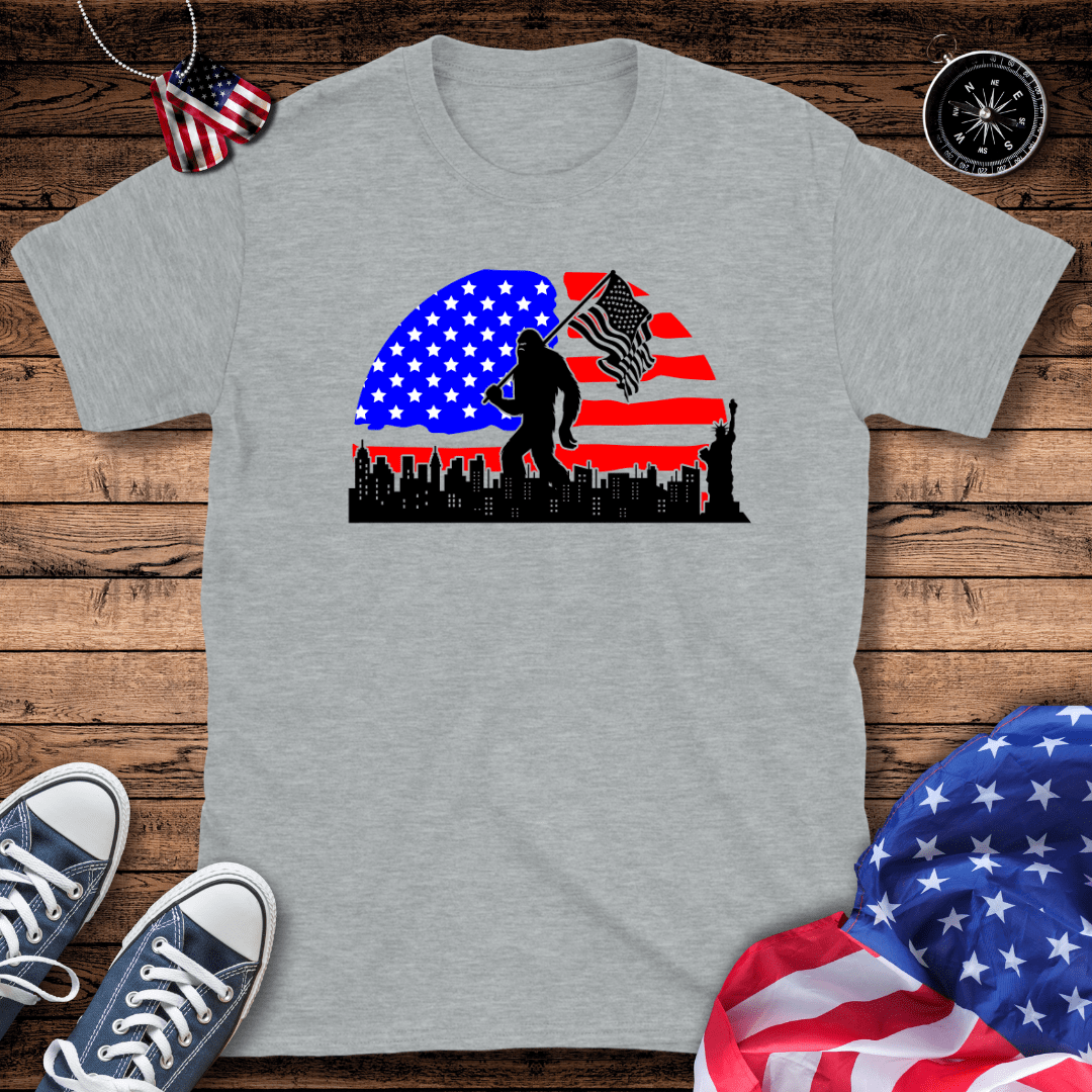 Patriotic Bigfoot V2 T-Shirt