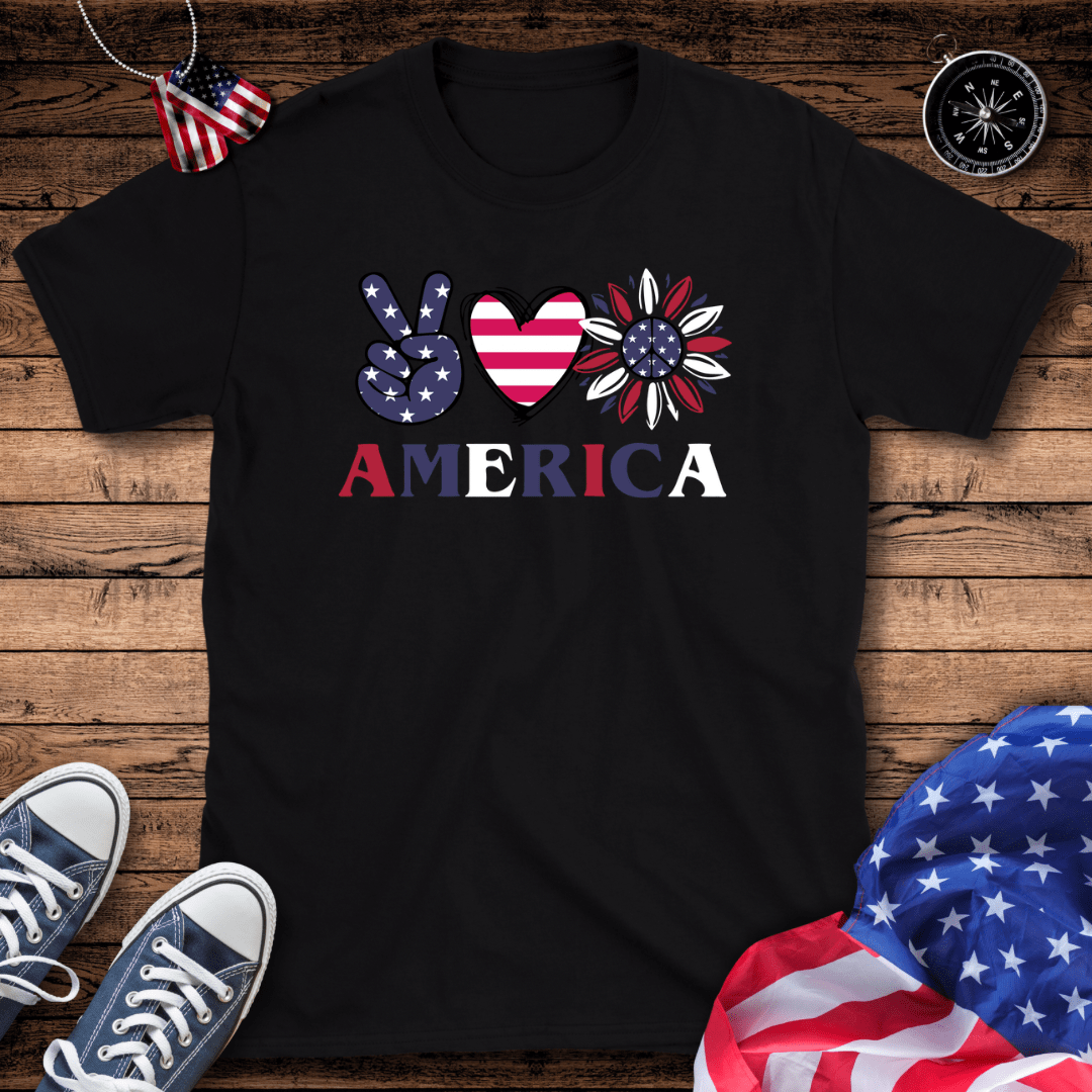 Peace Love America T-Shirt
