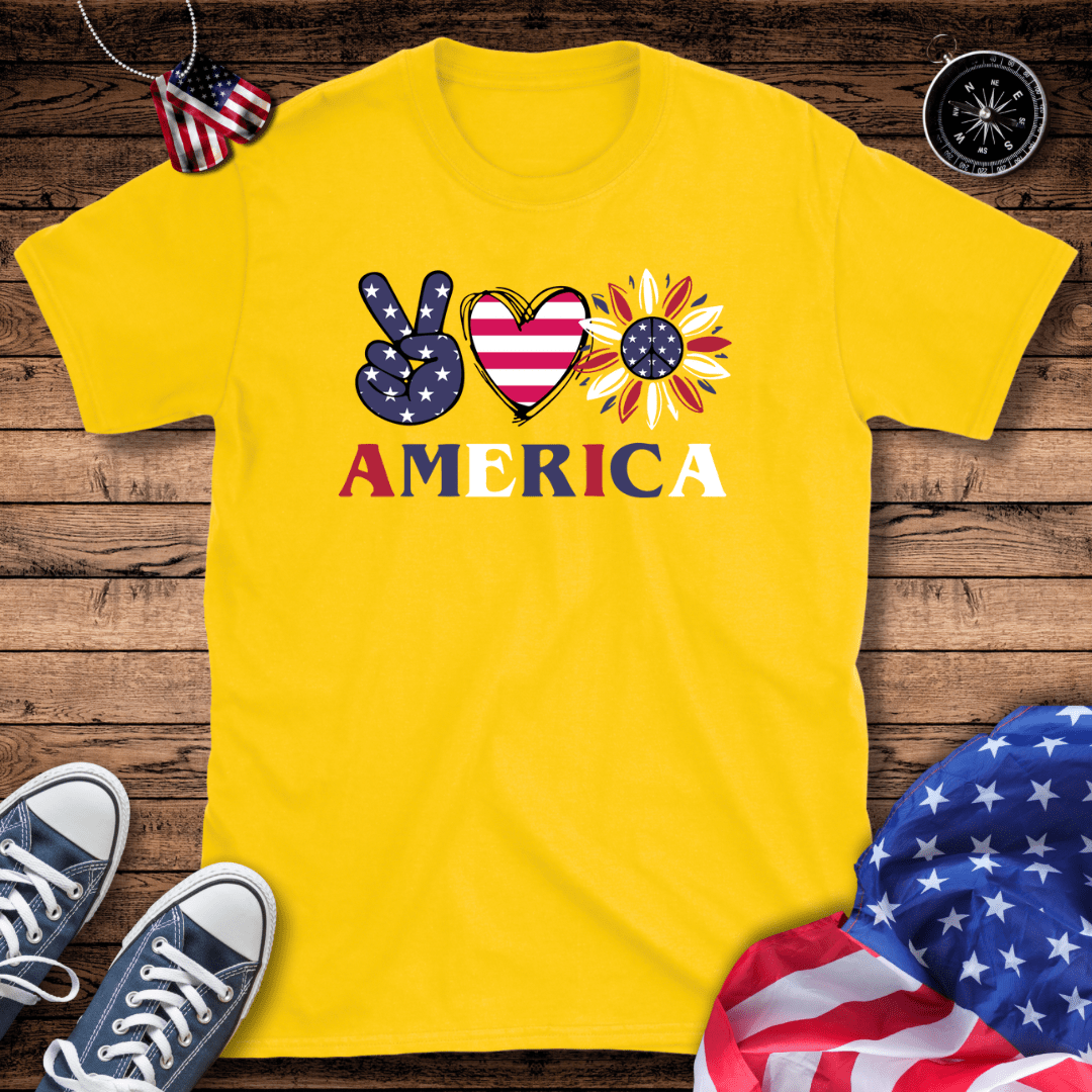 Peace Love America T-Shirt